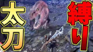 【MHW】ラスボス級の強敵アンジャナフを太刀縛り最終決戦【初心者縛りプレイ】