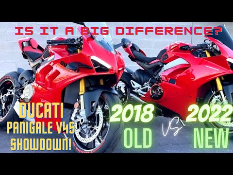 2022 VS 2018 Ducati Panigale V4S | Is the older Panigale V4S better? | Old VS New Difference