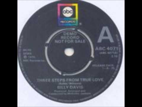 BILLY DAVIS  - Three Steps From True Love - ABC RECORD - 1975.wmv