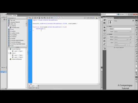Adobe Flash Pro Tutorials: How to Make A Simple Point and Click Game (AS3) [Part 1, HQ]