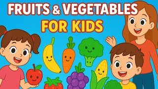 Fruit Name | Vegetables Names For Toddlers 🍎🥦 |English Vocabulary | Toddler Learning Video