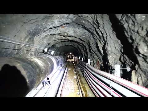 Standseilbahn Trübsee Stollen Kraftwerk Engelberg Talfahrt