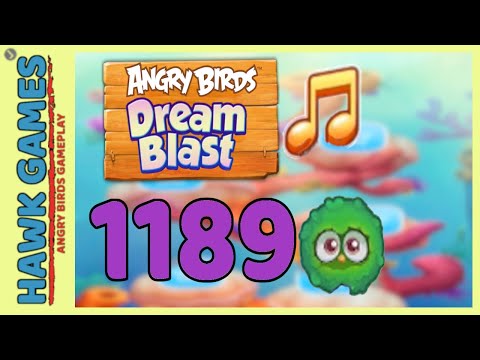 Angry Birds Dream Blast Level 1189 Hard - Walkthrough, No Boosters