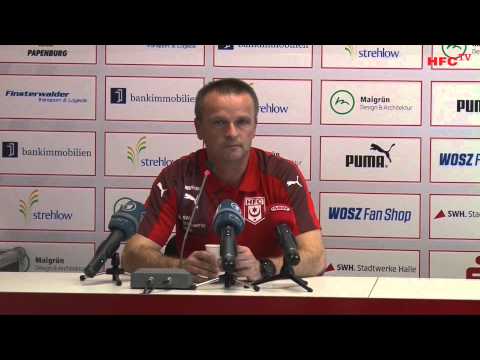 8. Spieltag: Hallescher FC - VfB Stuttgart U23 | Pressekonferenz vor dem Spiel