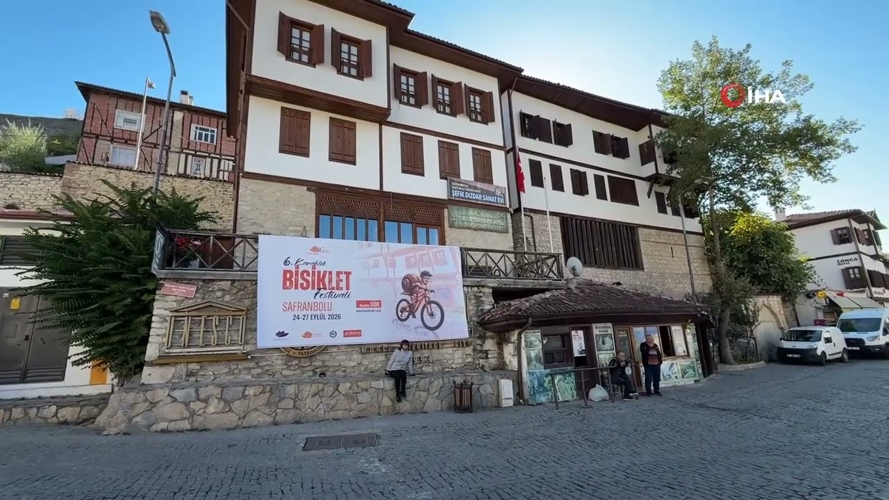 Safranbolu'da bisiklet festivalinde pedallar tarih ve doğanın izinde döndü