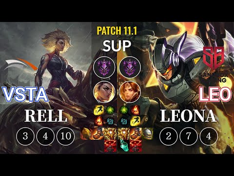 HLE Vsta Rell vs SB Leo Leona Sup - KR Patch 11.1