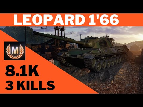 Wot console Leopard 1'66  8.1K 3Kills Mastery