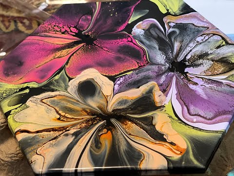 #70 Multicolor Bloom on black base (Sold)