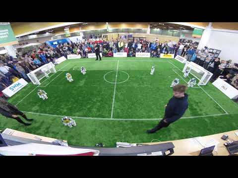 GermanOpen 2019: rUNSWift vs. HULKs - 1st Half