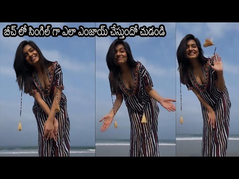 Actress Divya Agarwal Super Enjoying In Beach | Divya Agarwal | Mana TFI