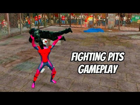 Rope Frog Ninja Hero Car Vegas - Fighting Pits Gameplay