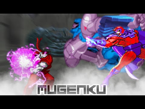 Metal Ryu vs Magneto. Marvel X-Men vs Street Fighter MUGEN