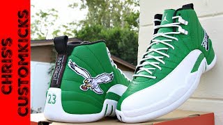 Jordan 12 Eagles Custom FULL TUTORIAL ( They Glow!! )