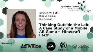 Thinking outside the lab: case study of a mobile AR game - Minecraft Earth | Olga Zielinska