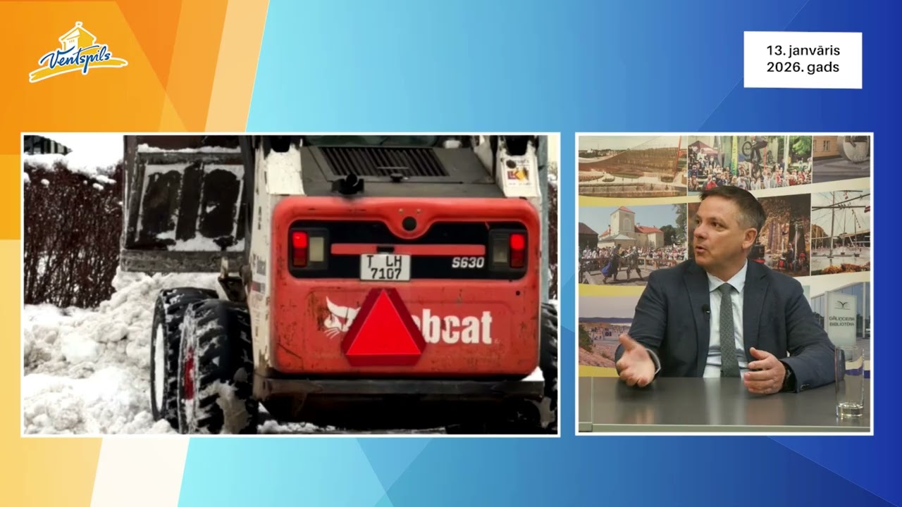 VIDEO: A. Gūtmanis un D. Ošenieks informē par aktualitātēm ielu uzturēšanā ziemā – 13.01.2026.