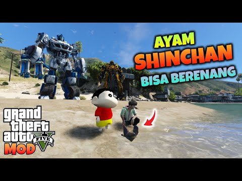 JUNIOR NGAJAK SHINCHAN KE RUMAH - GTA 5 MOD TRANSFORMER