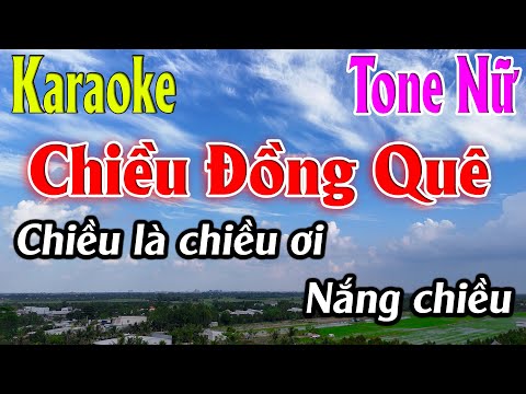 Chiều Đồng Quê ( CHA CHA CHA ) Karaoke Tone Nữ Karaoke Lâm Organ - Beat Mới