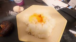A 41-year-old single Japanese person cooks.