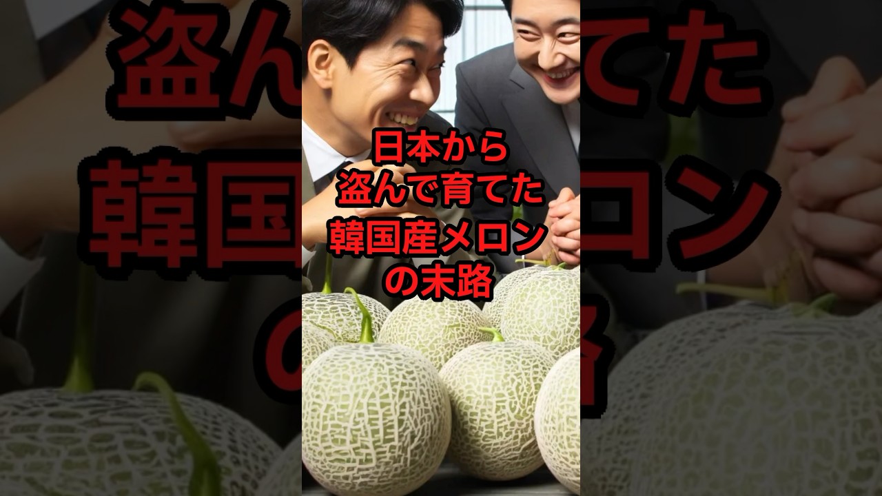 日本から盗んで育てた韓国産メロンの末路