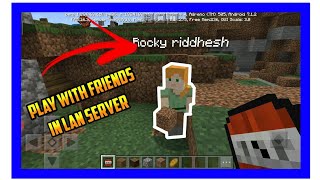 How to play with friends in lan server in mcpe 1.16.0.63