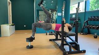 Hip thrust pies elevados