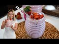 Quick Easy CREAMY STRAWBERRY Agua Fresca Agua Fresca De Fresa Cremosita
