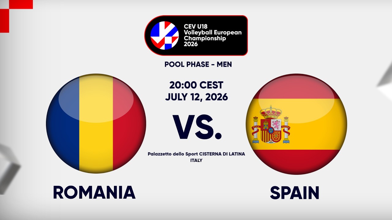 Full Match | Romania vs. Spain | CEV U18 Volleyball European Championship 2026 | Men