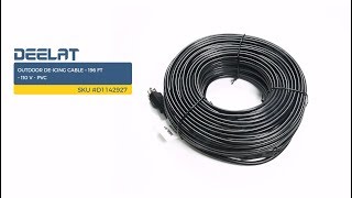 Outdoor De-Icing Cable – 196 FT – 110 V - PVC SKU #D1142927
