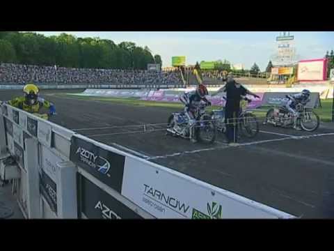 Unia Tarnów - Stal Gorzów, 20.05.2012, walka Golloba z Hancockiem