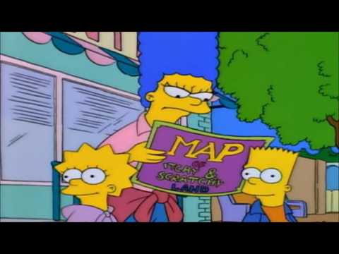 El Mapa De Rascapiquilandia | Los Simpson