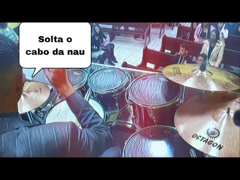Hino da Harpa Cristã 467 | Solta o cabo da nau | #John Drummer Leiam a descrição