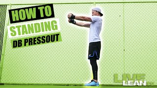 Standing Dumbbell Pressout exercise video thumbnail