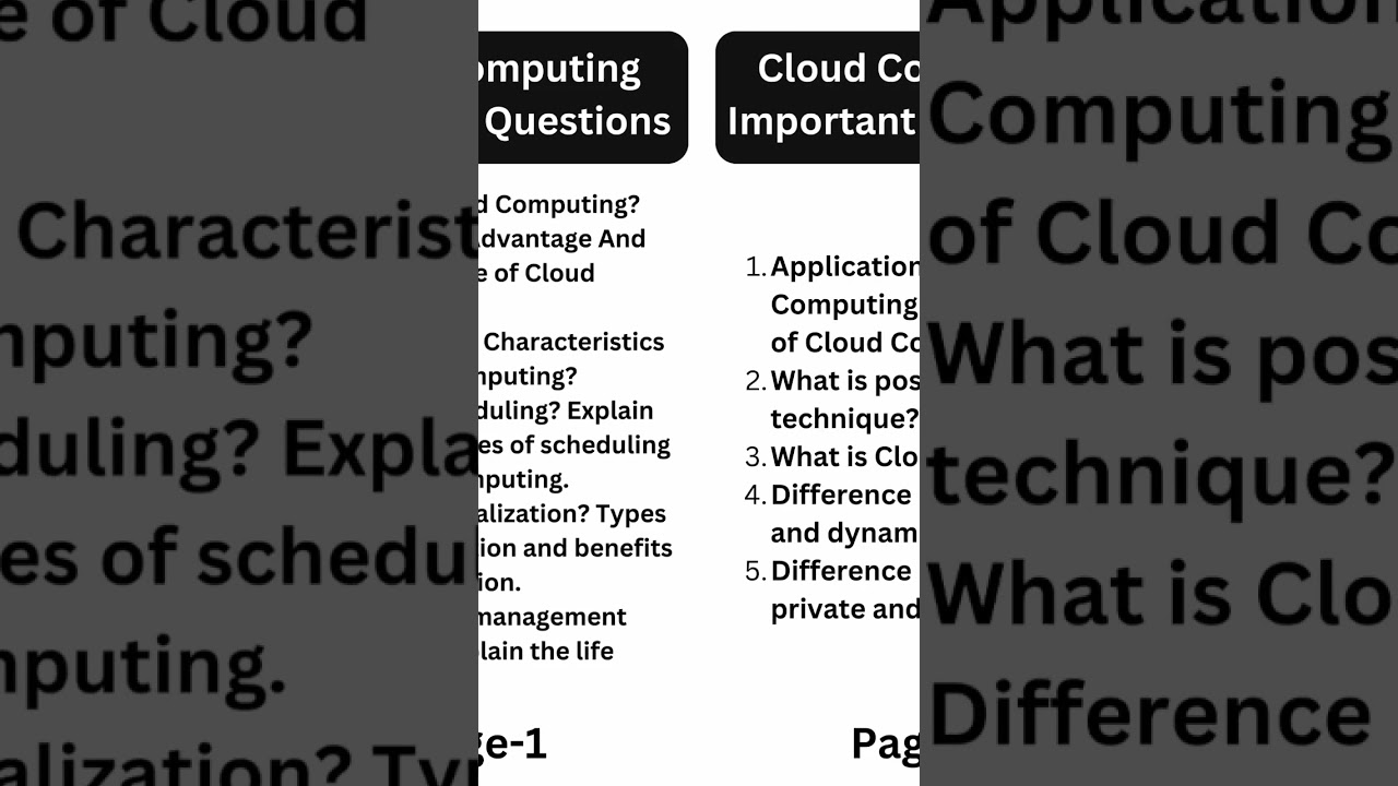 Cloud Computing Important Question For Exam In 2023
