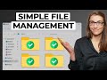 The SIMPLEST Way To Organize Your Files And Folders