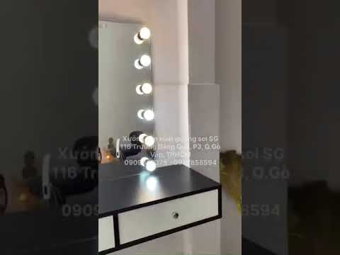 Gương trang đIểm chuyên nghiệp gắn đèn LED