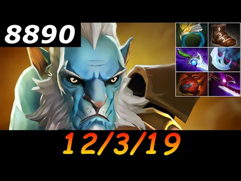 Dota 2 Phantom Lancer 8890 MMR 12/3/19 (Kills/Deaths/Assists) Ranked Full Gameplay