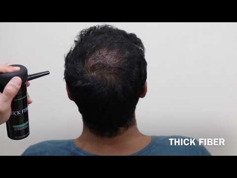 Cover up Thinning Hair, Wind, Sweat & Rain Resistance Hair Fiber by THICK FIBER