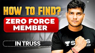 Zero Force Member in Truss | Structural Analysis | Civil Engineering | Deependra Sir
