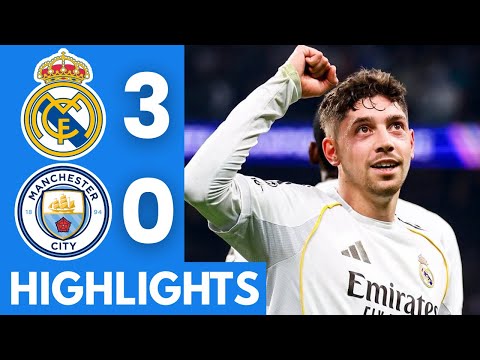 VALVERDE HATTRICK! Real Madrid vs Man City Highlights | UEFA Champions League 2025/26
