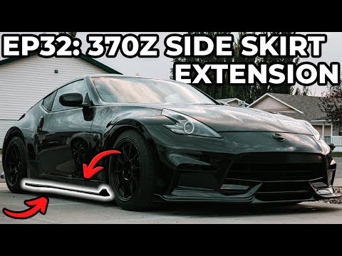 370z gets MAXTON DESIGN side skirt extensions!! | Install Guide