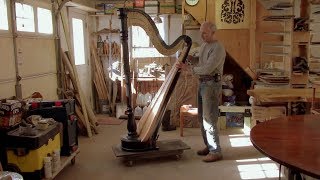 Repairing the Body of a Pedal Harp
