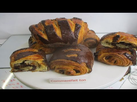 PAIN AU CHOCOLAT BICOLORE - Recette de pain au chocolat
