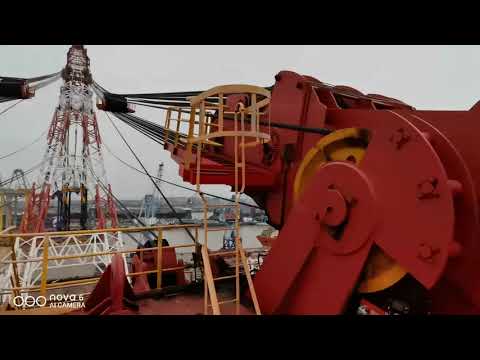 The Intelligence Monitoing Is Realized On 5000T Heavy Floating Crane Wire Rope