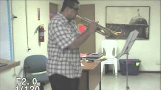 Ismael Rosario  parte del primer movimiento de  Concerto Hayden trompeta