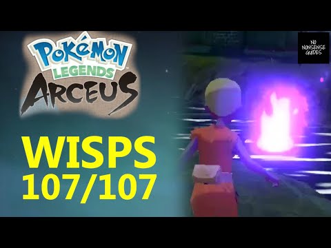 ALL 107 WISP Locations in Pokemon Legends Arceus - Eerie Apparitions in The Night