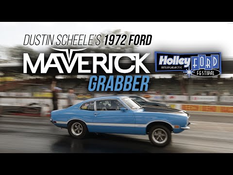 1972 Grabber Blue Maverick at Ford Festival 2019!