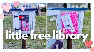 Decorating my LITTLE FREE LIBRARY for Valentine's Day | Blind Date With A Book