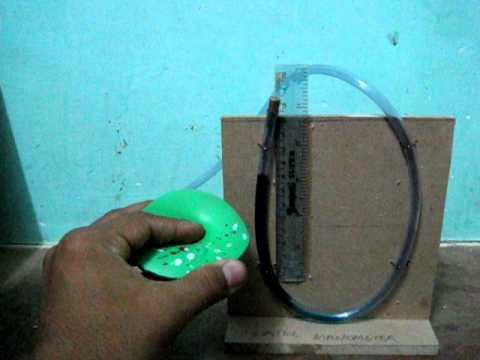Water manometer school project model