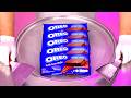 OREO Ice Cream Rolls ASMR Oreo Dutch Cocoa Wafer Double Choco Crispy Creamy Ice Cream Rolls