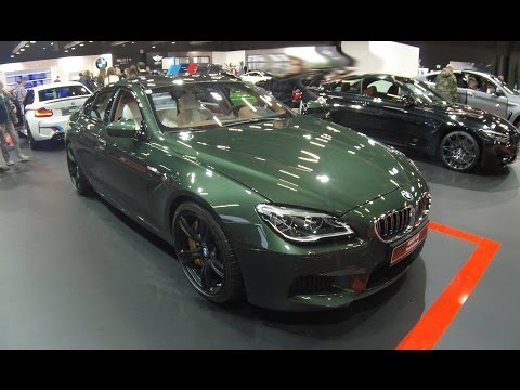 BMW M6 gran coupe competition individual F06 malchit green sport sedan walkaround + interior V2489